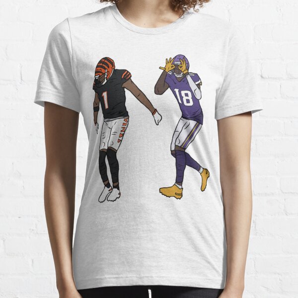 Ja'Marr Chase and Justin Jefferson Griddy Football T-Shirt (as1