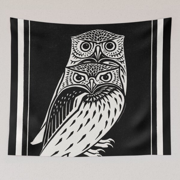 Item preview, Two owls (1921) by Julie de Graag designed and sold by angrypixelart.