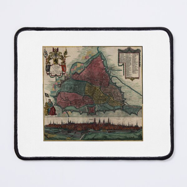 Item preview, Vintage Map of Ghent Belgium (1780) designed and sold by alleiga-ndstrom.