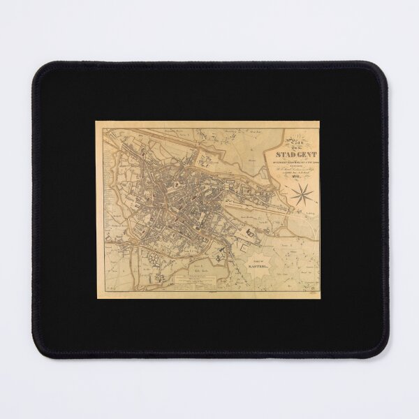 Item preview, Vintage Map of Ghent Belgium (1841) designed and sold by alleiga-ndstrom.