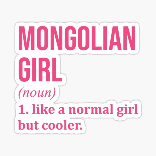 Aperçu de l'œuvre Définition de fille mongole Mongolie pour les femmes créée et vendue par XCIV.