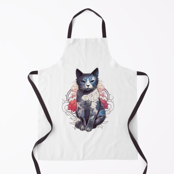 Item preview, Cat in lotus tattoo designed and sold by Nice En.
