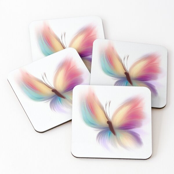 Item preview, Fluttering Colors: Brush Stroke Butterfly with Soft Lines designed and sold by ReplyGirl.