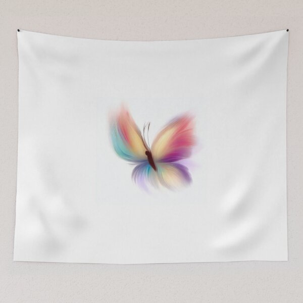 Item preview, Fluttering Colors: Brush Stroke Butterfly with Soft Lines designed and sold by ReplyGirl.