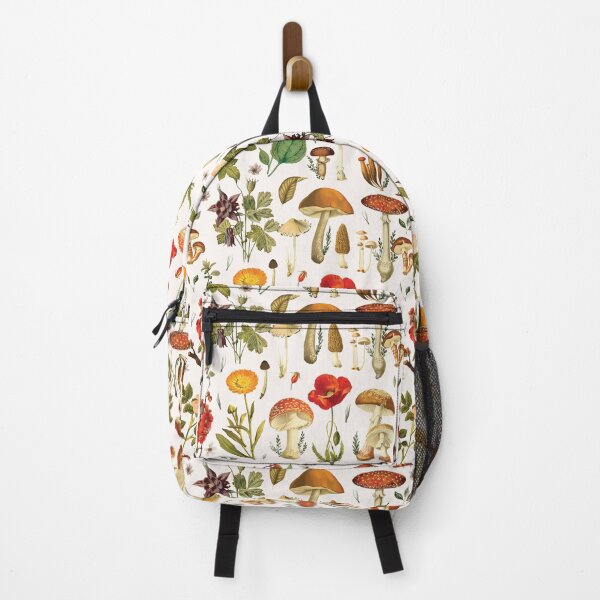 Item preview, Vintage Mushrooms and Wildflowers Chart Aesthetic Pattern designed and sold by Nature Hues.