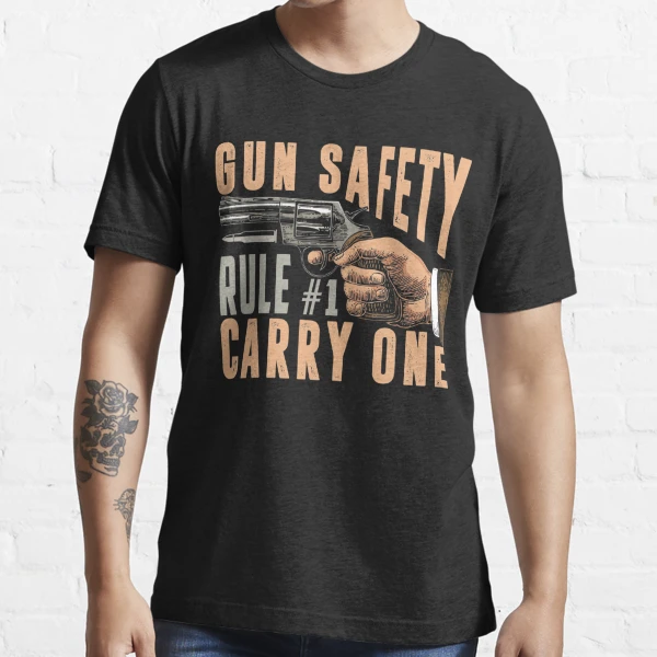 Gun Safety Rule #1 Carry One Men's T-Shirt Black / 4X