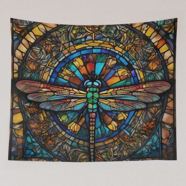 Item preview, Dragonfly Stained Glass Art designed and sold by druidwolfart.