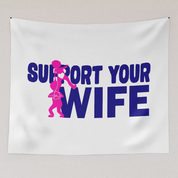 Item preview, Support Wife; Women Day; designed and sold by StickerApe.
