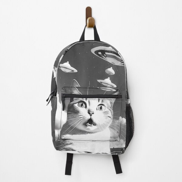 Item preview, Cat Selfie With Alien UFO Spaceship Funny Cat Lovers designed and sold by KCarillo01.
