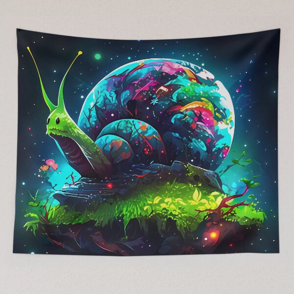 Item preview, "Galactic Escapade: Snail's Cosmic Odyssey" designed and sold by Art-Vortex-fr.