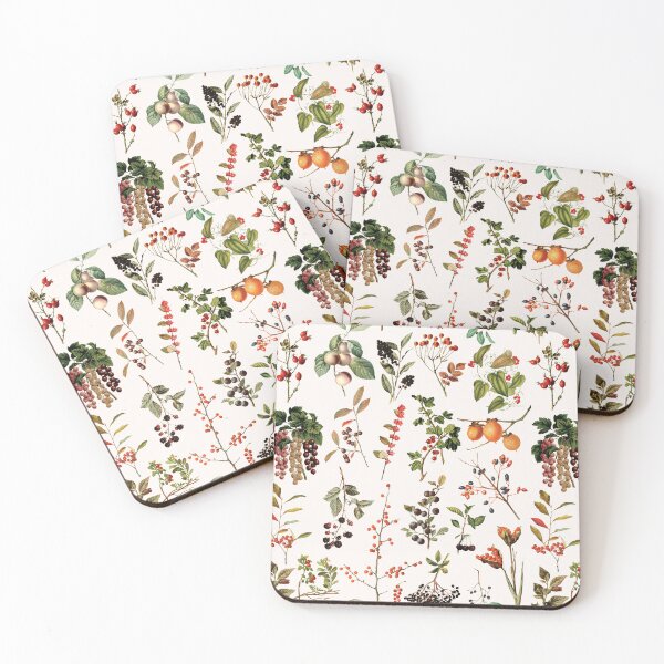 Item preview, Vintage Wild Fruit Chart Aesthetic Pattern designed and sold by Nature Hues.