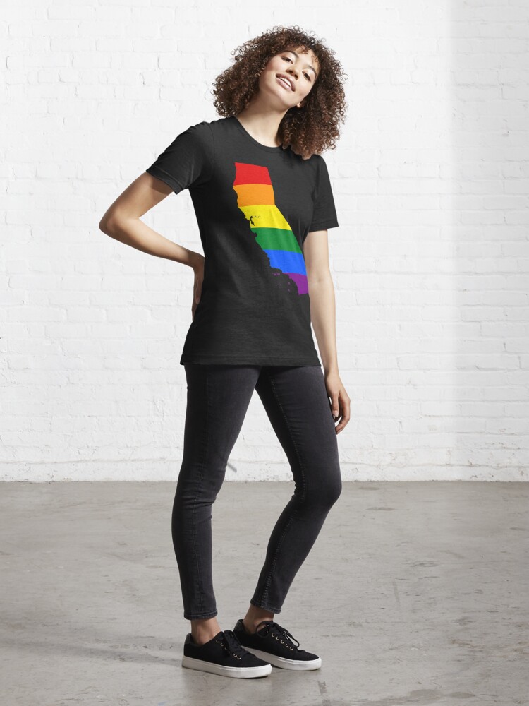 Gay Pride California LGBT Rainbow Flag Shirt - Los Angeles, San