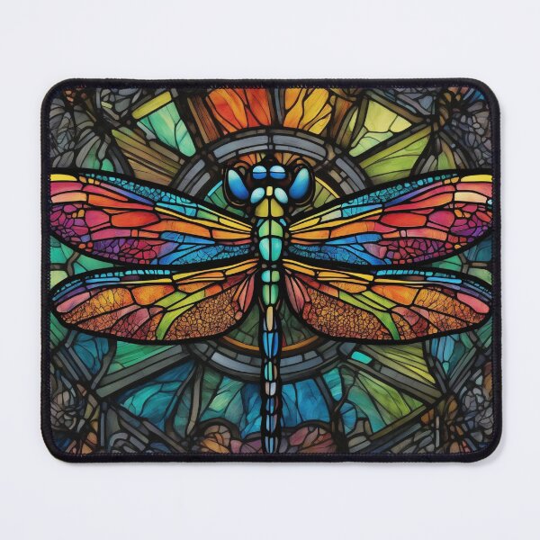 Item preview, Dragonfly Stained Glass Art designed and sold by druidwolfart.