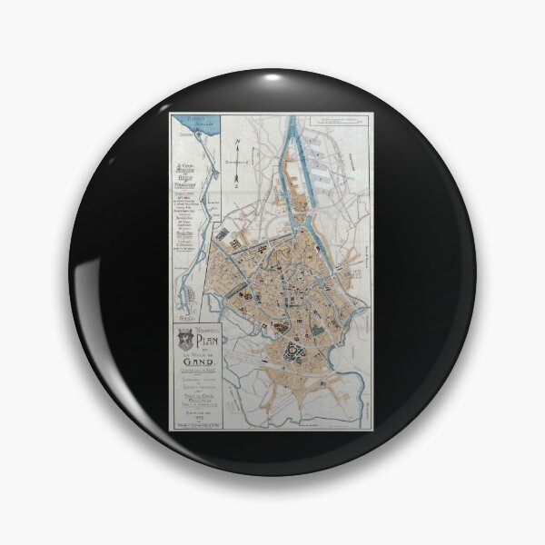 Item preview, Vintage Map of Ghent Belgium (1905) designed and sold by armel-aettiford.