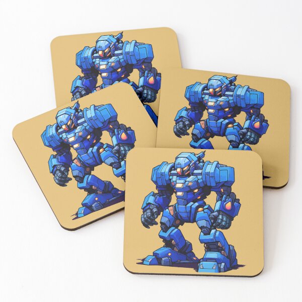 Item preview, Magma blue mecha with orange details designed and sold by Atelier-Arcano.