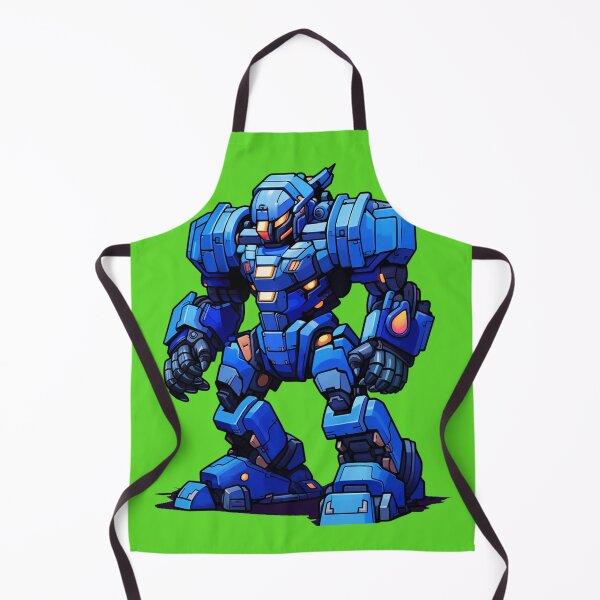 Item preview, Magma blue mecha with orange details designed and sold by Atelier-Arcano.