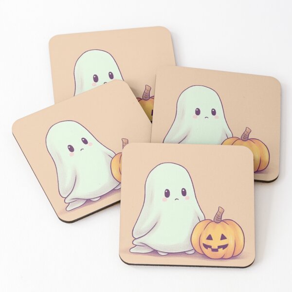 Item preview, Cute Ghost with a Pumpkin designed and sold by Zavaac.