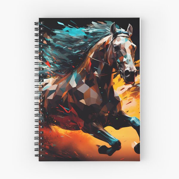 Item preview, “Pixelated Raceway: The 8th Horse’s Journey” designed and sold by Art-Vortex-fr.