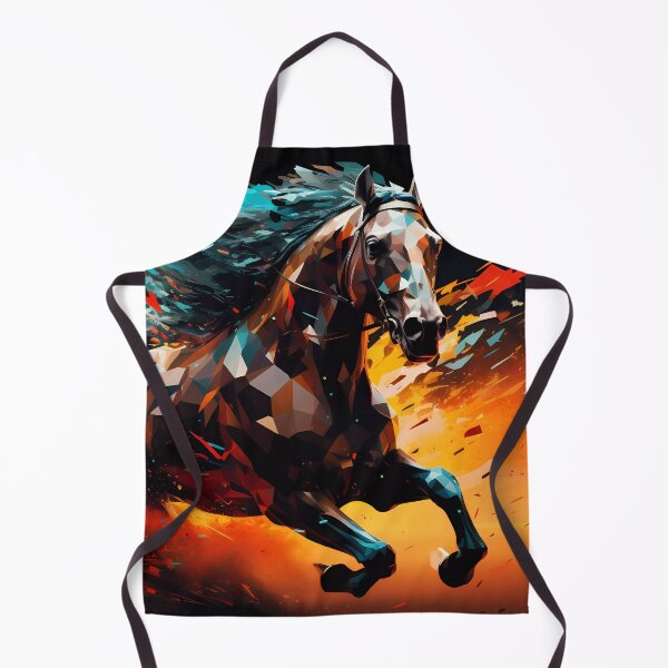 Item preview, “Pixelated Raceway: The 8th Horse’s Journey” designed and sold by Art-Vortex-fr.
