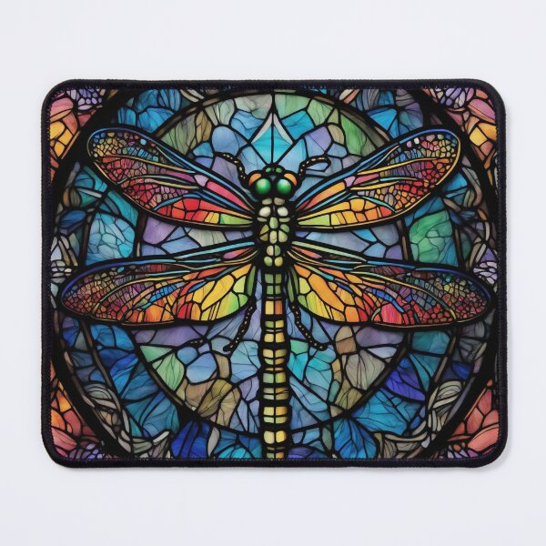 Item preview, Dragonfly Stained Glass Art designed and sold by druidwolfart.