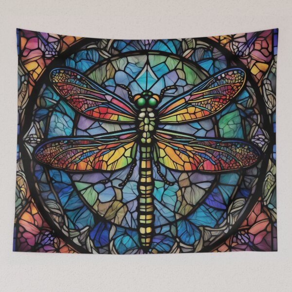 Item preview, Dragonfly Stained Glass Art designed and sold by druidwolfart.