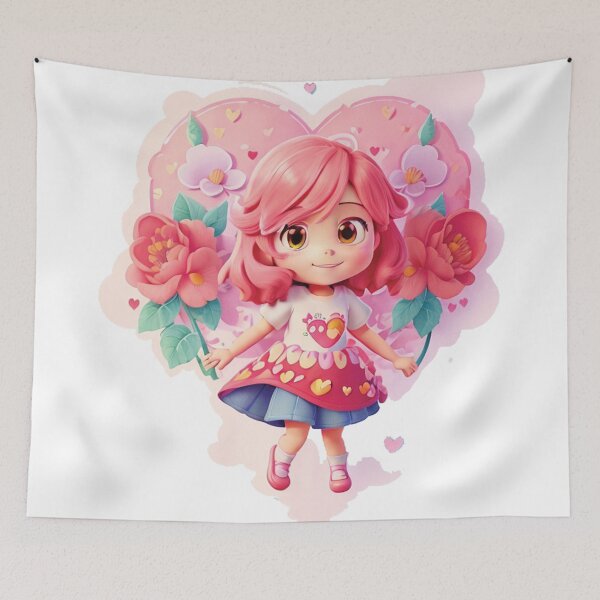 Item preview, Beautiful girl with flowers   designed and sold by Elegant Edge.