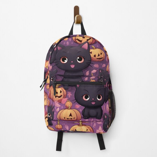 Item preview, Cute Halloween Cats and Pumpkin Kawaii style, designed and sold by Sunmoonlove.