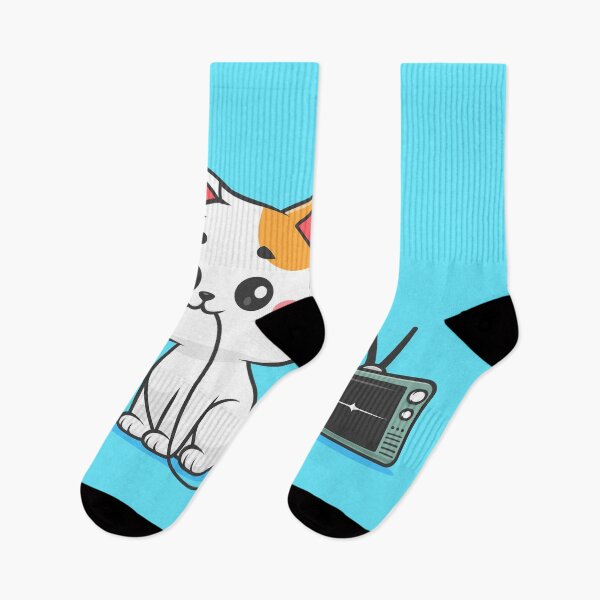 Item preview, Cute Cat Unplug Television Cable Cartoon Icon" designed and sold by hjian8219.