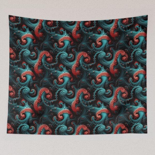 Item preview, Modern fractal design reminiscent of octopuses designed and sold by Pflugart.