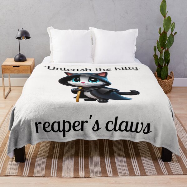 Item preview, Unleash the Kitty reaper's claws! Cat Reaper designed and sold by CuteCatsCoffee.
