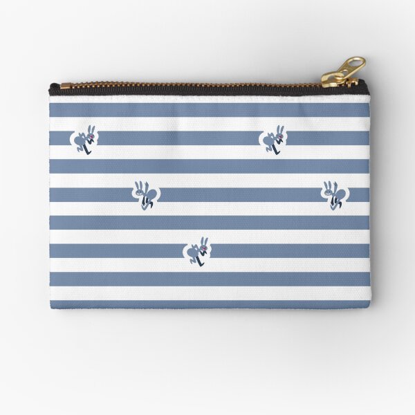 Ant Stripes (Blue) Zipper Pouch
