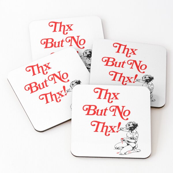 Item preview, Thanks But No Thanks; designed and sold by StickerApe.