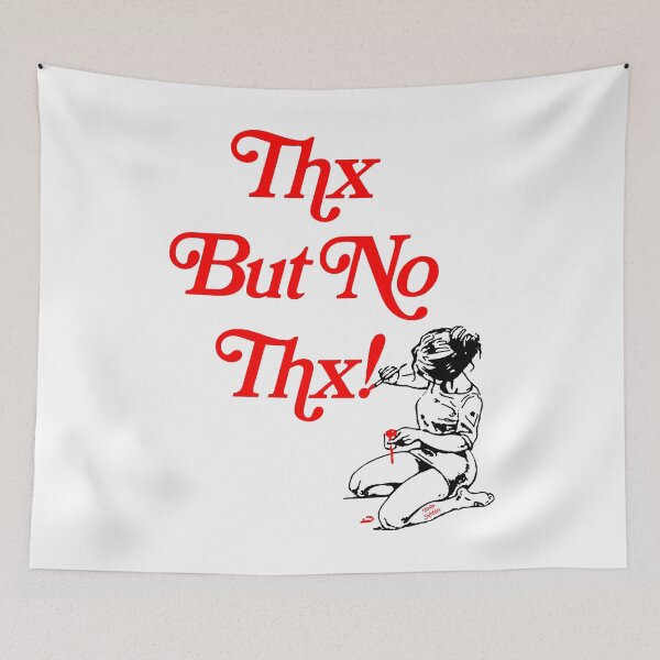 Item preview, Thanks But No Thanks; designed and sold by StickerApe.