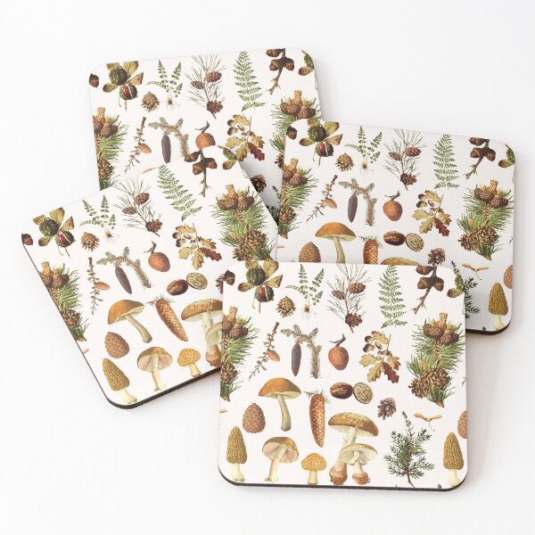 Item preview, Vintage Forest Treasures Chart Aesthetic Pattern designed and sold by Nature Hues.