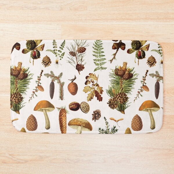 Item preview, Vintage Forest Treasures Chart Aesthetic Pattern designed and sold by Nature Hues.