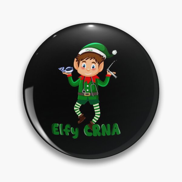 Artikelvorschau, Elfen-CRNA, Weihnachts-CRNA-Anästhesie entworfen und verkauft von ShopFANA.