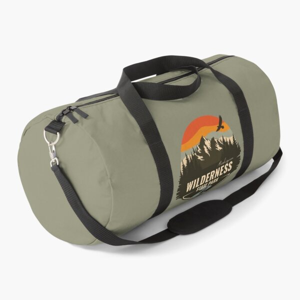 Item preview, Wilderness State Park Michigan - MI Retro Mountain Badge designed and sold by mountainfad.