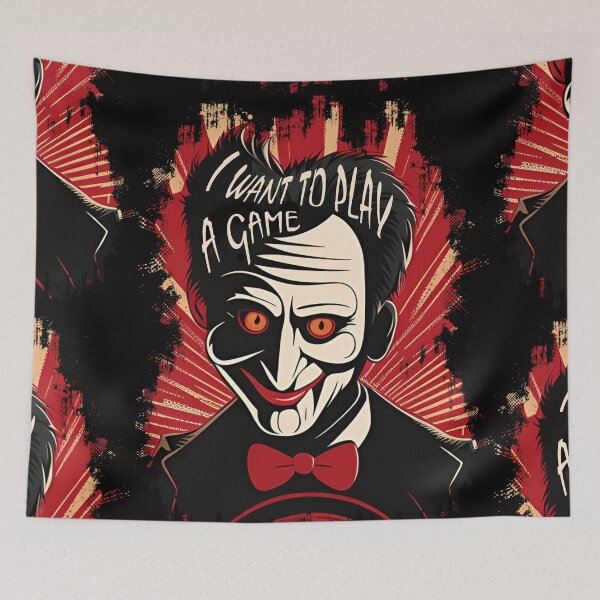 Item preview, SAW X ( saw 10 ) I Want To Play A Game movie billy puppet designed and sold by ironpalette.