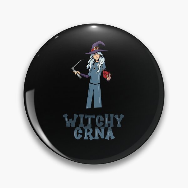 Artikelvorschau, Hexen-CRNA, Hexen-Halloween-Anästhesie entworfen und verkauft von ShopFANA.