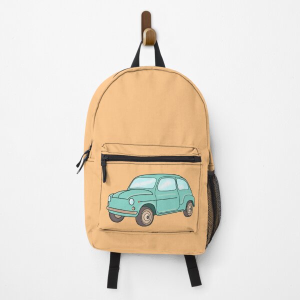 Item preview, Small car fiat 500 blue green cinquecento designed and sold by Milica Nikolic.