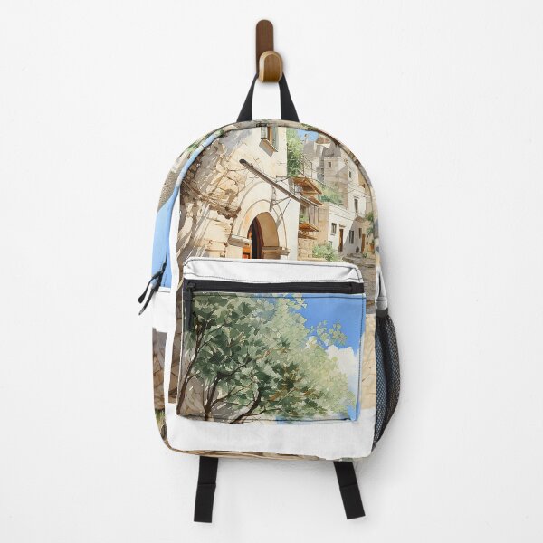 Item preview, watercolor painting of the city of Alberobello in Puglia designed and sold by Mickeymouse2023.