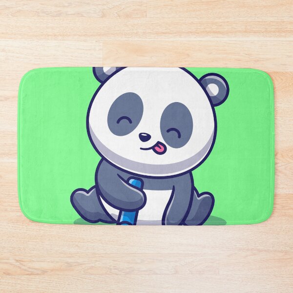 Item preview, Playful Panda Drawing with Crayon Cartoon Vector Icon designed and sold by hjian8219.