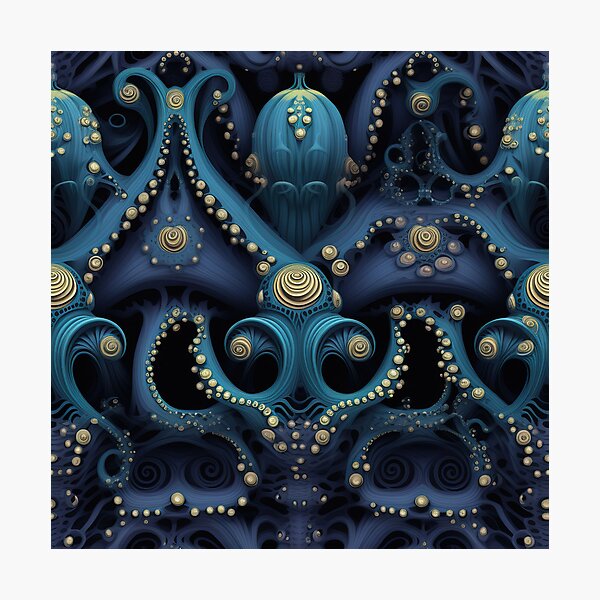 Item preview, Modern fractal design reminiscent of octopuses designed and sold by Pflugart.
