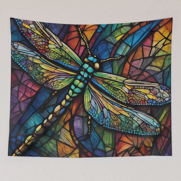 Item preview, Dragonfly Stained Glass Art designed and sold by druidwolfart.