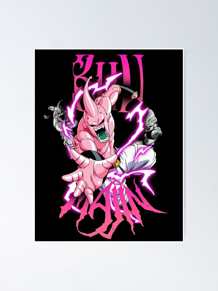 Majin Buu Streetwear anime design for dragon ball Sticker for Sale by  WahomeV