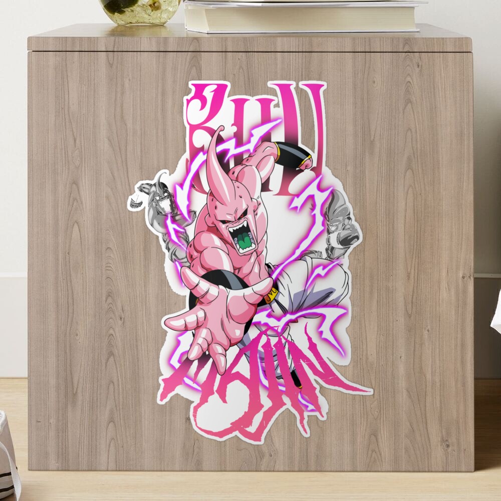 Majin Buu Streetwear anime design for dragon ball Sticker for Sale by  WahomeV