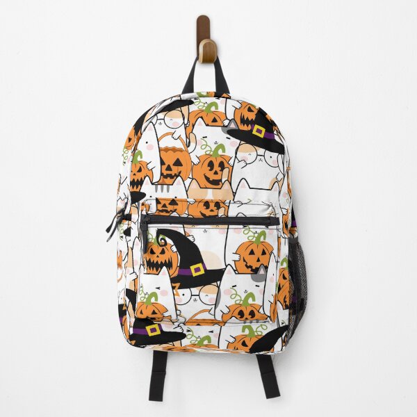 Item preview, Cute Halloween Cats and Pumpkin Kawaii style, designed and sold by Sunmoonlove.