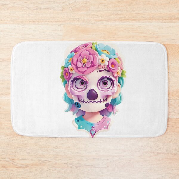 Item preview, Skull with flowers designed and sold by Elegant Edge.
