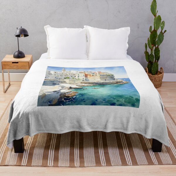 Item preview, Watercolor Polignano, Puglia, Italy designed and sold by Mickeymouse2023.