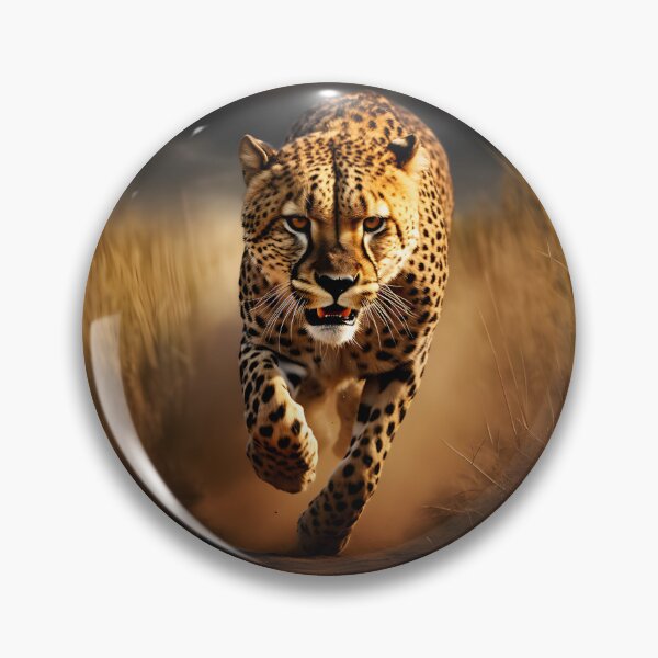 Item preview, Cheetah in action: lightning-fast chase in the African savannah designed and sold by Jackflash2023.